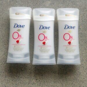 Dove 0% aluminum Pomegranate & Lemon Verbena deodorant 3 x 74g